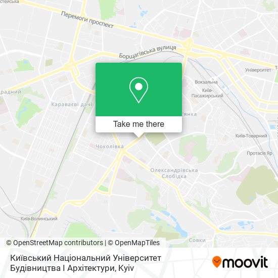 Київський Національний Університет Будівництва І Архітектури map