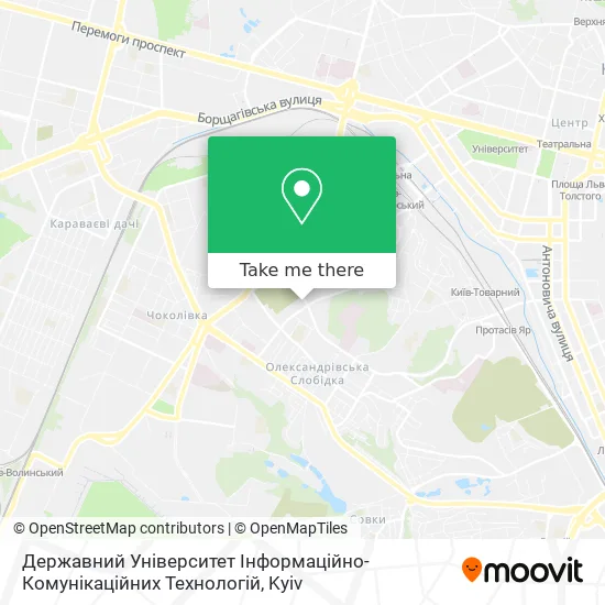 Державний Університет Інформаційно-Комунікаційних Технологій map