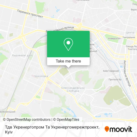 Карта Тдв Укренергопром Та Укренергомережпроект