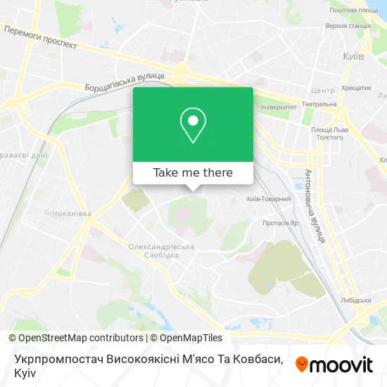 Укрпромпостач Високоякісні М'ясо Та Ковбаси map