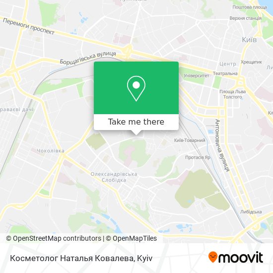 Косметолог Наталья Ковалева map