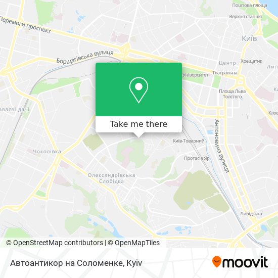 Автоантикор на Соломенке map