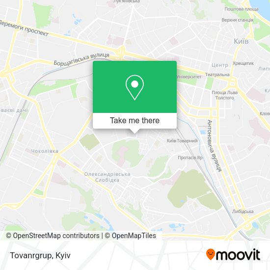 Карта Tovanrgrup