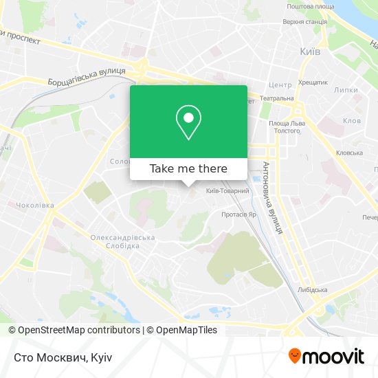Карта Сто Москвич