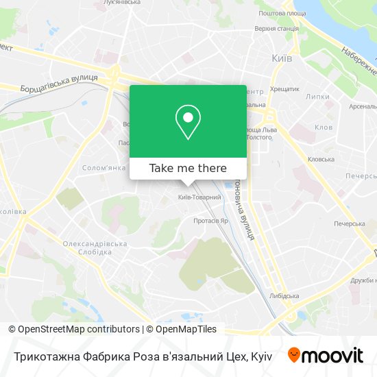 Трикотажна Фабрика Роза в'язальний Цех map