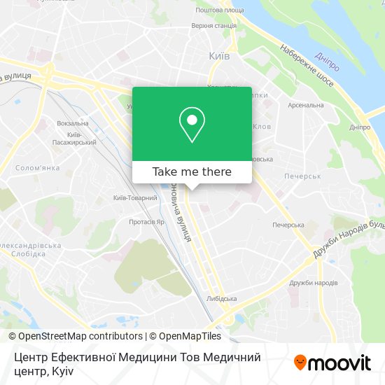 Карта Центр Ефективної Медицини Тов Медичний центр