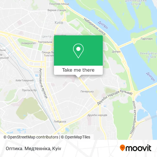 Карта Оптика. Медтехніка