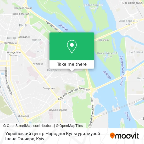 Український центр Народної Культури. музей Івана Гончара map
