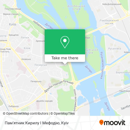 Пам'ятник Кирилу І Мефодію map