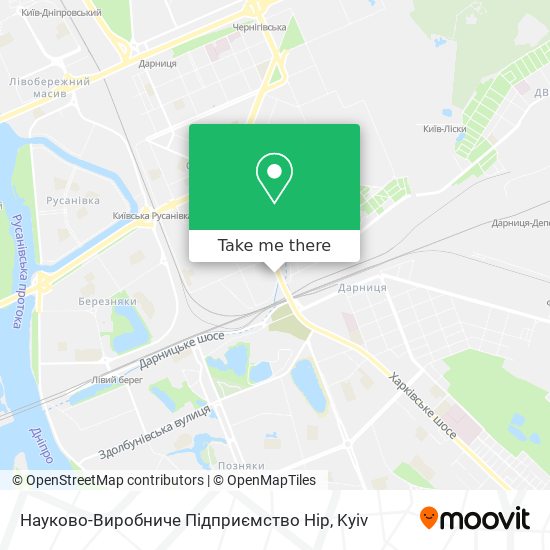 Науково-Виробниче Підприємство Нір map