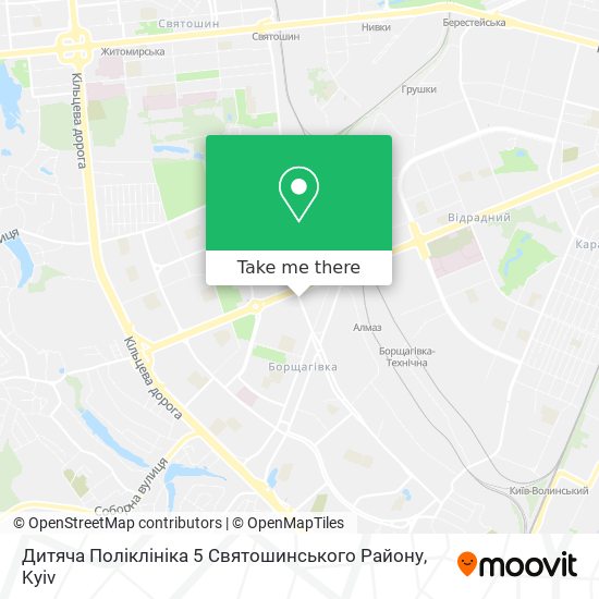 Дитяча Поліклініка 5 Святошинського Району map