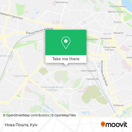 Нова Пошта map