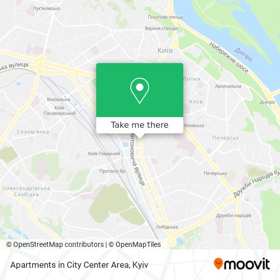 Apartments in City Center Area map