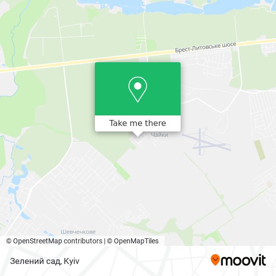 Зелений сад map