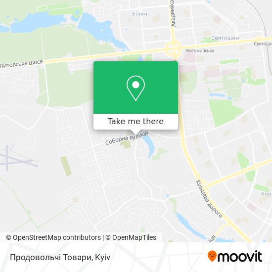 Карта Продовольчі Товари