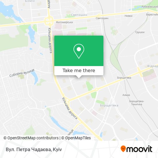Вул. Петра Чадаєва map