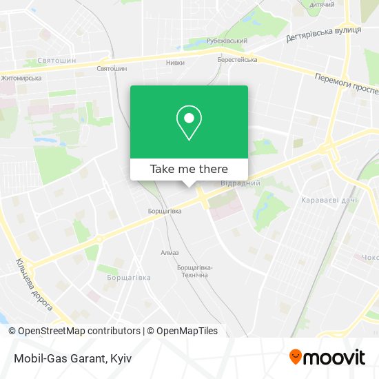 Mobil-Gas Garant map