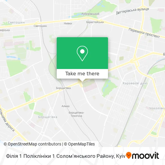 Філія 1 Поліклініки 1 Солом'янського Району map