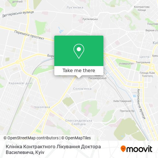 Клініка Контрактного Лікування Доктора Василевича map