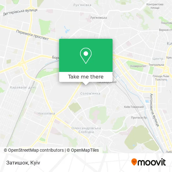 Карта Затишок
