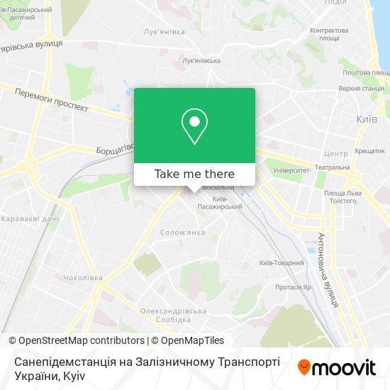 Санепідемстанція на Залізничному Транспорті України map