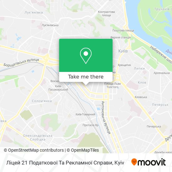 Ліцей 21 Податкової Та Рекламної Справи map