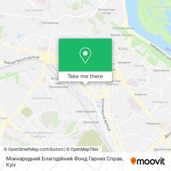 Карта Міжнародний Благодійний Фонд Гарних Справ
