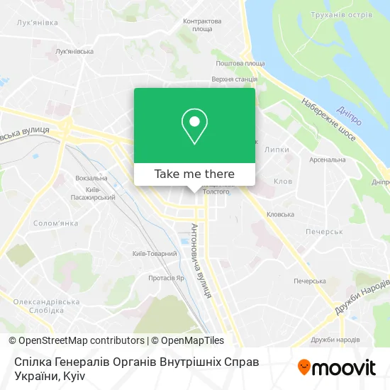 Спілка Генералів Органів Внутрішніх Справ України map