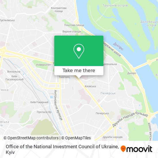 Office of the National Investment Council of Ukraine map