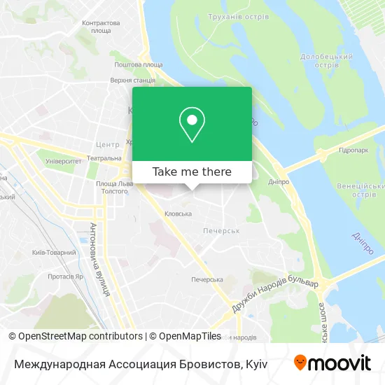 Карта Международная Ассоциация Бровистов