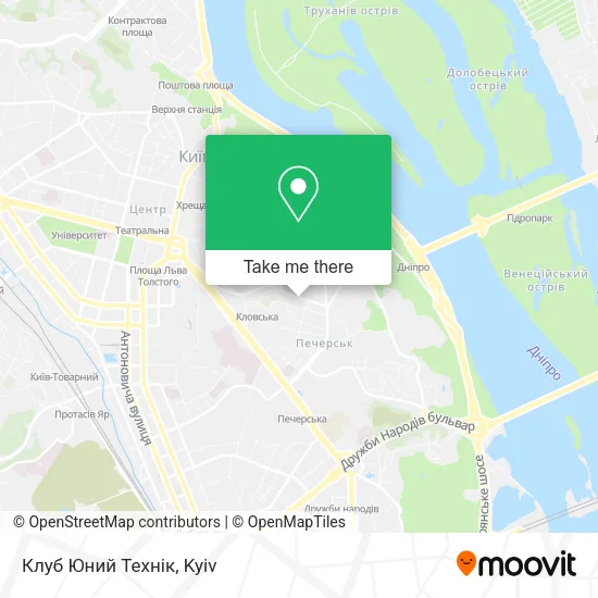 Карта Клуб Юний Технік