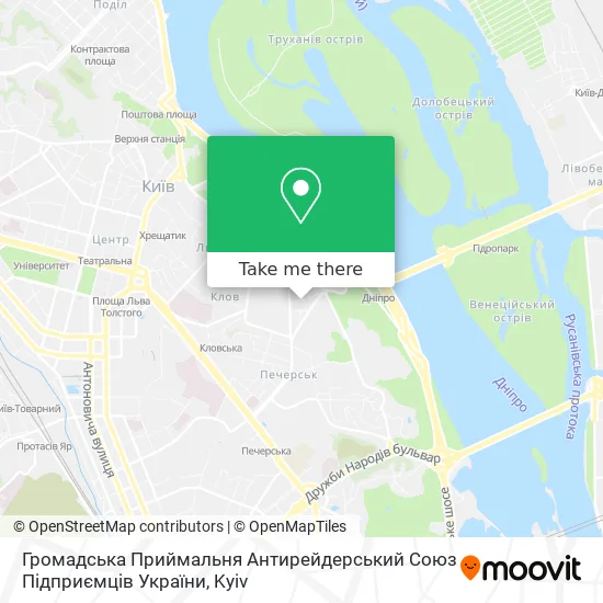 Карта Громадська Приймальня Антирейдерський Союз Підприємців України