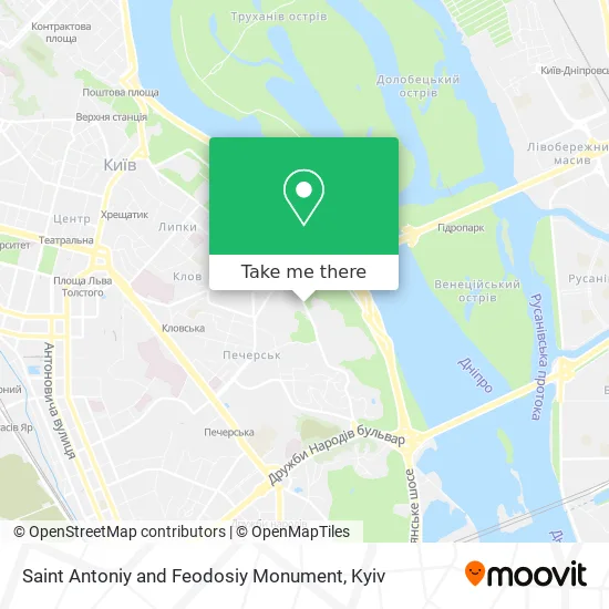 Карта Saint Antoniy and Feodosiy Monument