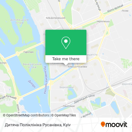 Карта Дитяча Поліклініка Русанівка