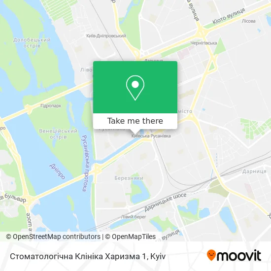 Стоматологічна Клініка Харизма 1 map