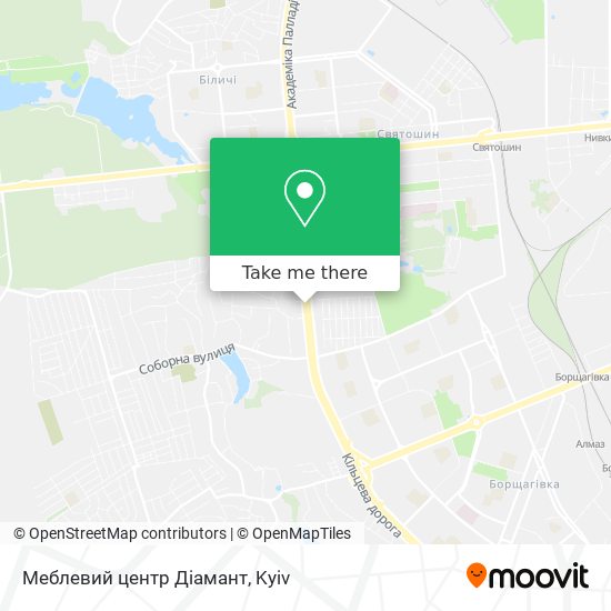 Карта Меблевий центр Діамант