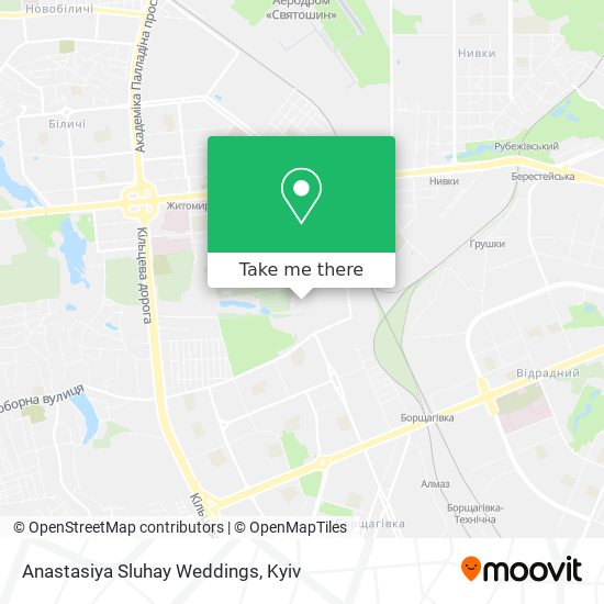 Anastasiya Sluhay Weddings map