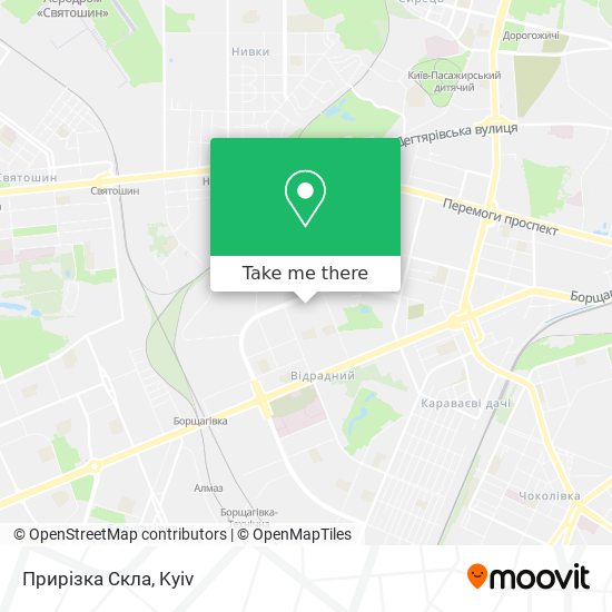 Прирізка Скла map