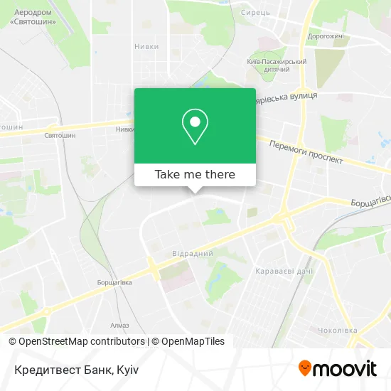 Карта Кредитвест Банк
