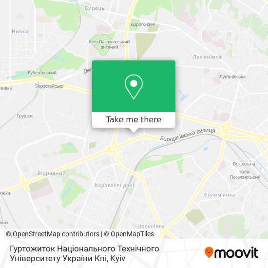 Гуртожиток Національного Технічного Університету України Кпі map