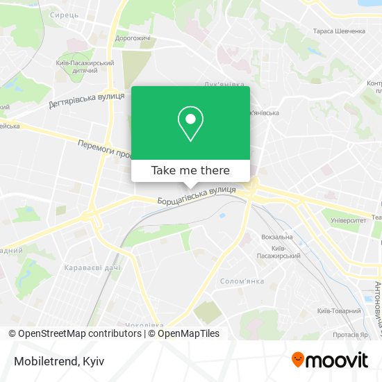 Карта Mobiletrend