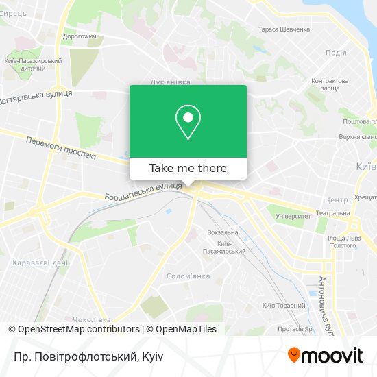 Пр. Повітрофлотський map
