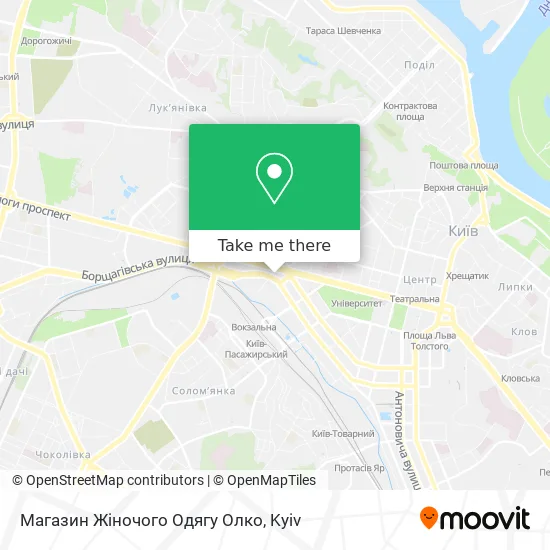 Магазин Жіночого Одягу Олко map