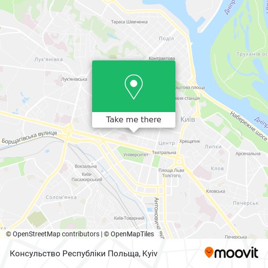 Консульство Республіки Польща map