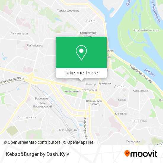 Kebab&Burger by Dash map