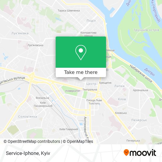 Service-Iphone map