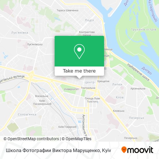 Карта Школа Фотографии Виктора Марущенко