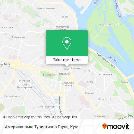 Американська Туристична Група map