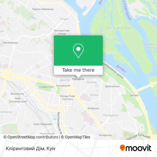 Карта Кліринговий Дім