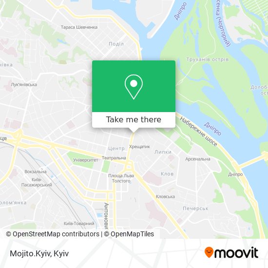 Mojito.Kyiv map